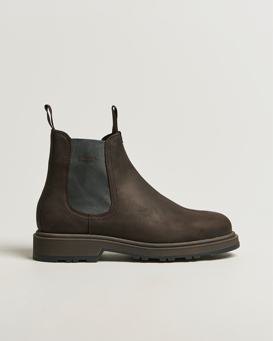 Uomini | Stivali | GANT | Blisdor Rough Leather Chelsea Boot Dark Brown