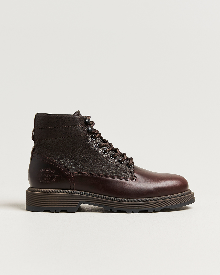 Uomini | Stivali | Gant | Blisdor Leather Boot Dark Brown