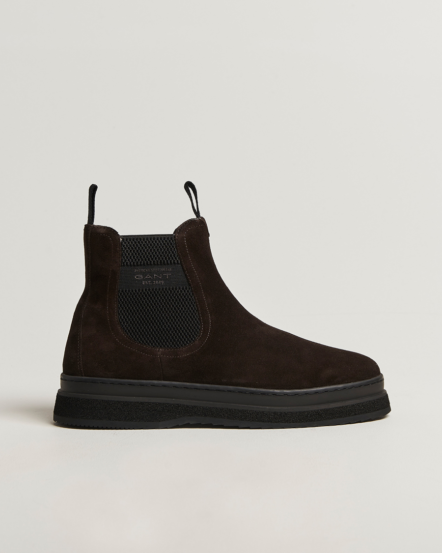 Uomini | Stivali | GANT | Blistown Shearling Suede Chelsea Boot Espresso Brown