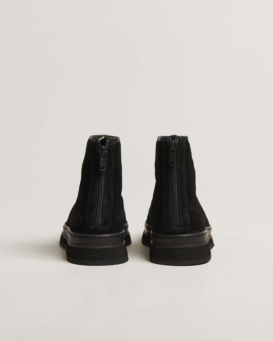 Uomini | Stivali | GANT | Blistown Shearling Suede Curling Boot Black