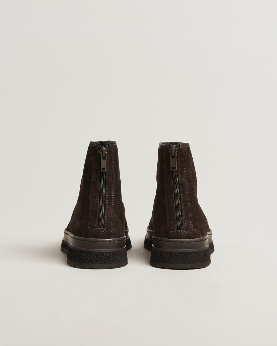 Uomini | Stivali | GANT | Blistown Shearling Suede Curling Boot Espresso Brown