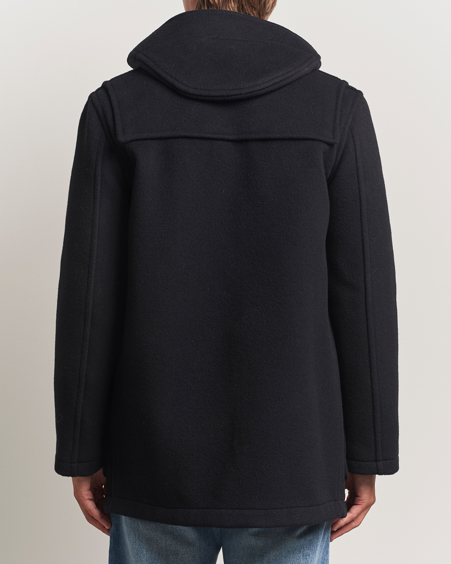 Uomini | Giacche | Gloverall | Mid Length Duffle Coat Black/Royal Stewart