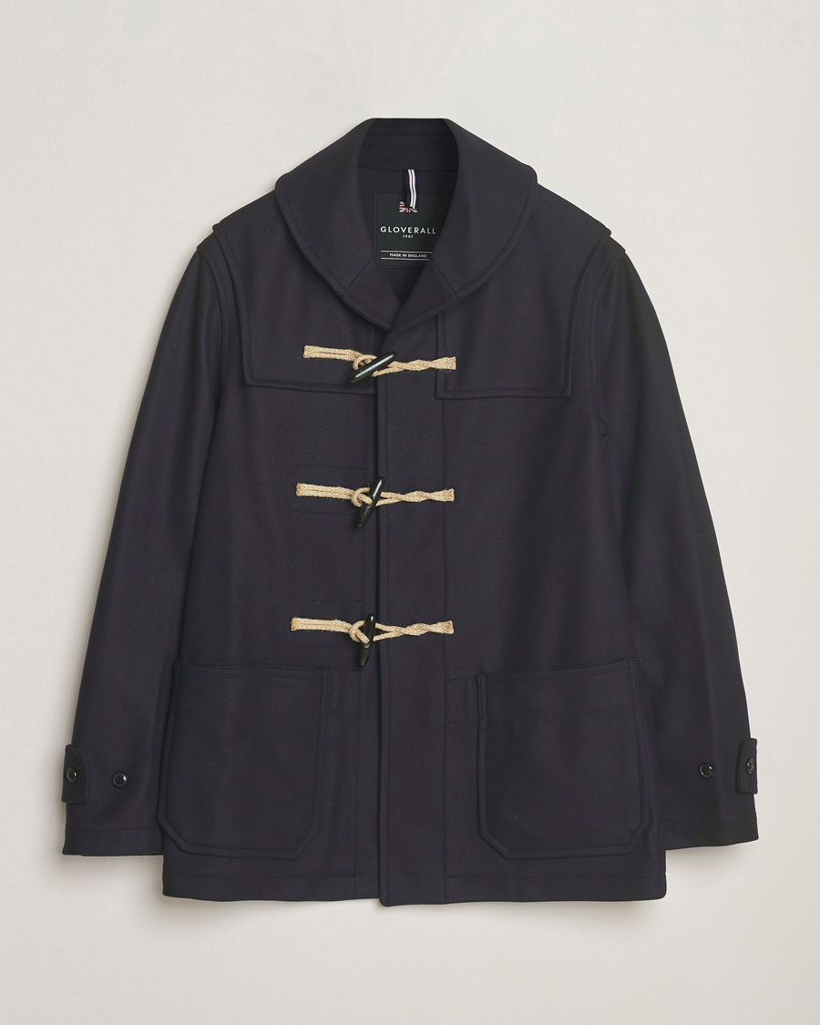 Uomini | Giacche | Gloverall | Shawl Collar Duffle Jacket Navy