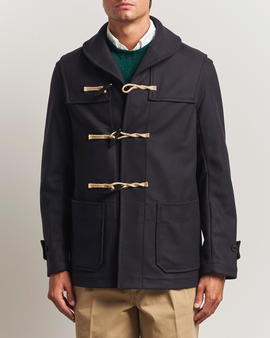Uomini | Giacche | Gloverall | Shawl Collar Duffle Jacket Navy