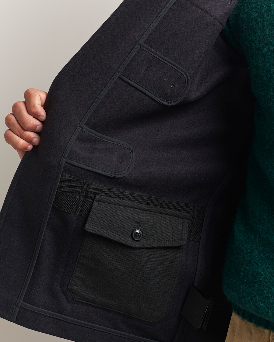 Uomini | Giacche | Gloverall | Shawl Collar Duffle Jacket Navy