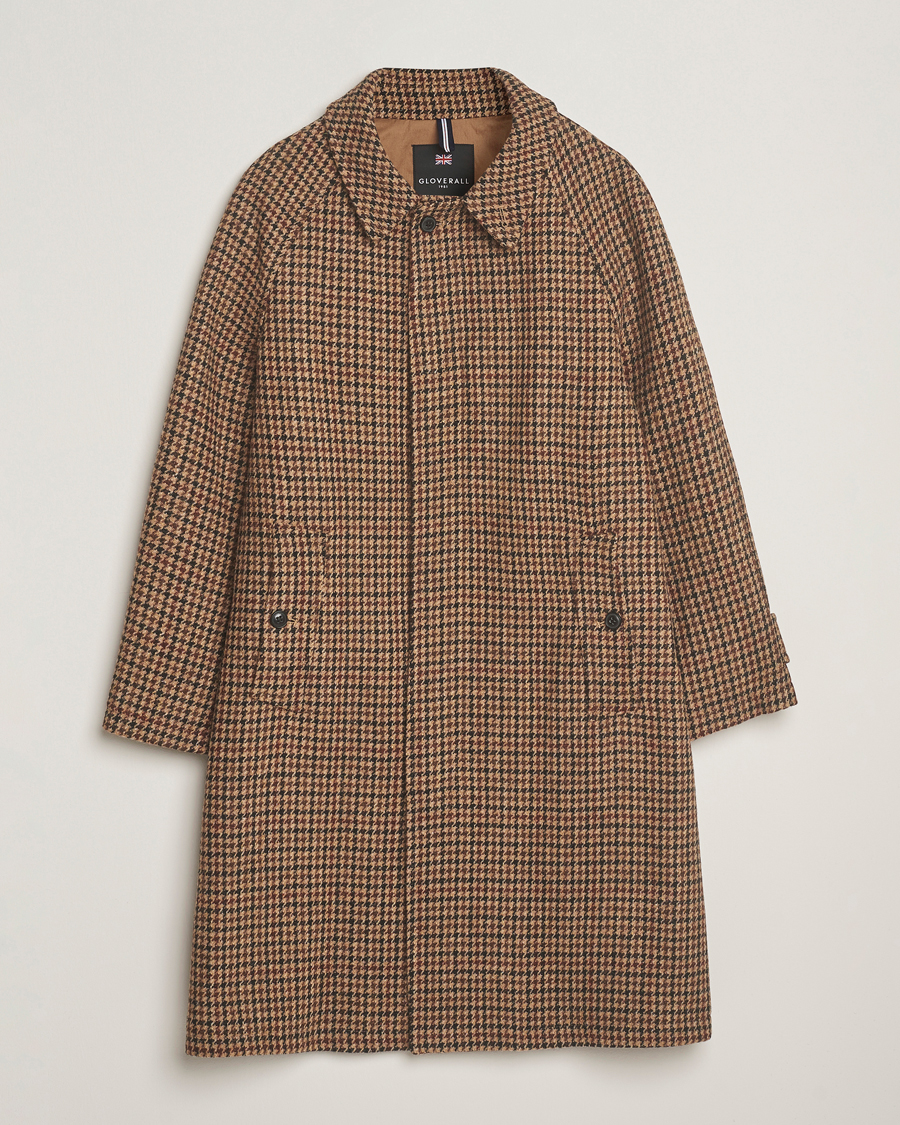 Uomini | Giacche | Gloverall | Harris Tweed Mac Coat Brown