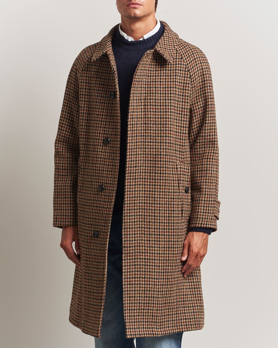 Uomini | Giacche | Gloverall | Harris Tweed Mac Coat Brown