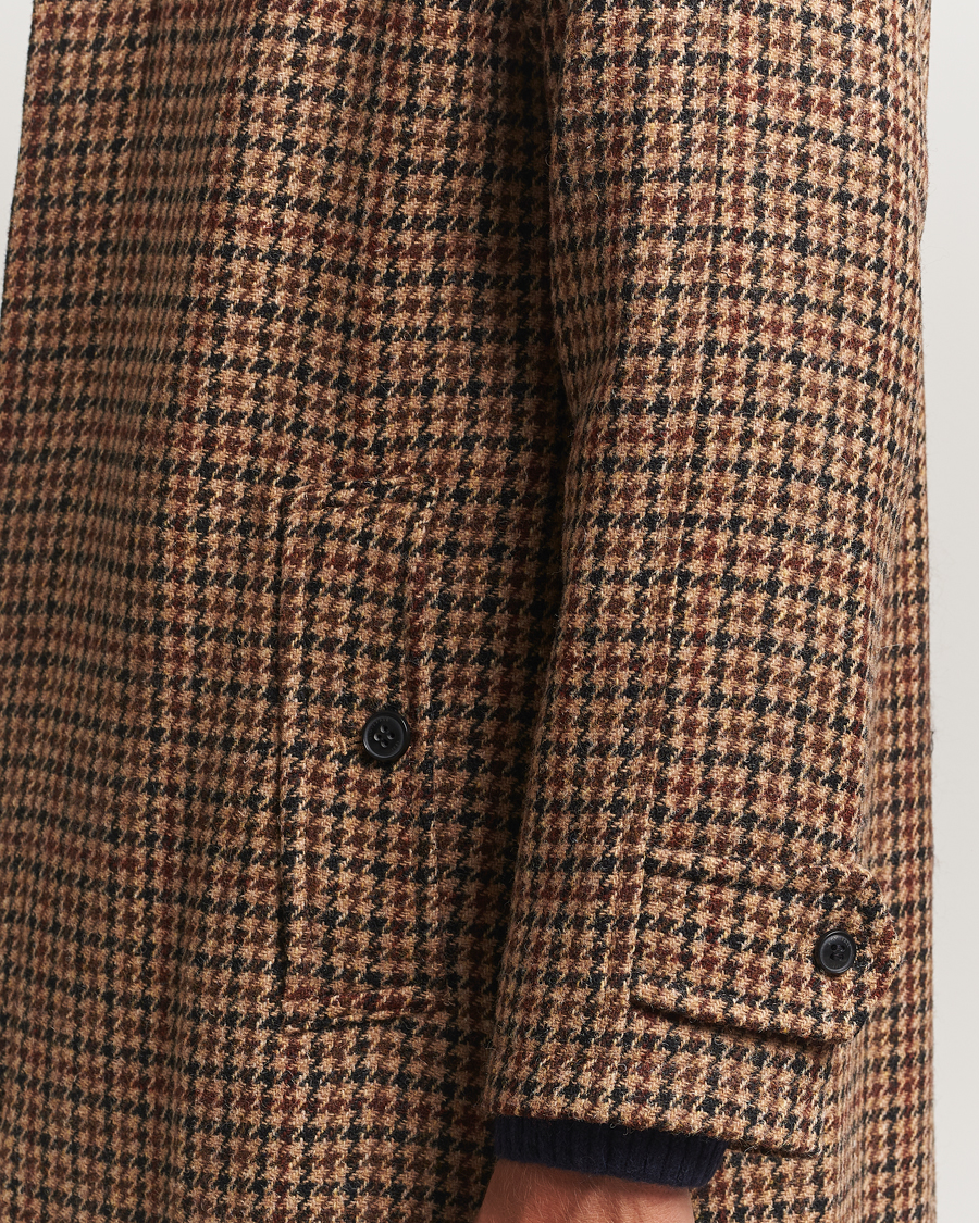 Uomini | Giacche | Gloverall | Harris Tweed Mac Coat Brown