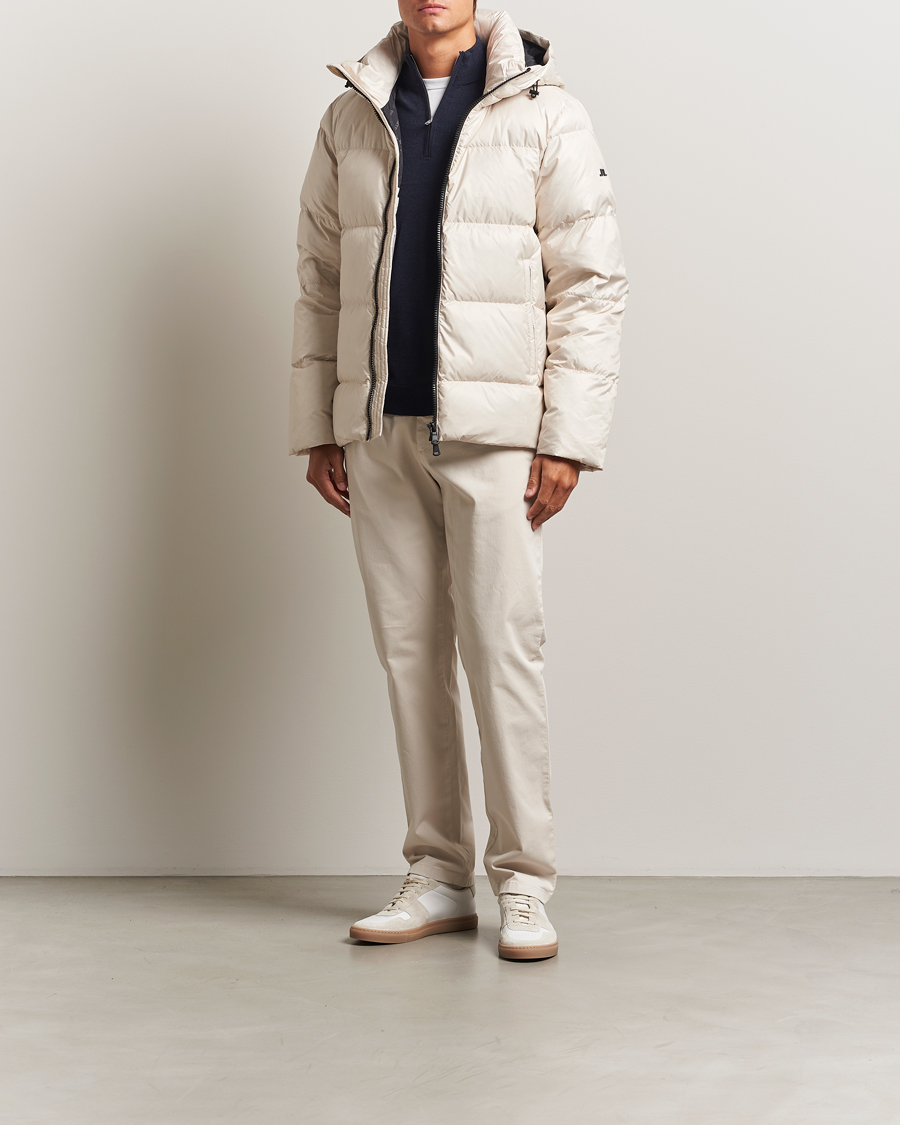 Uomini | Giacche | J.Lindeberg | Daryl Down Hooded Jacket Moonbeam