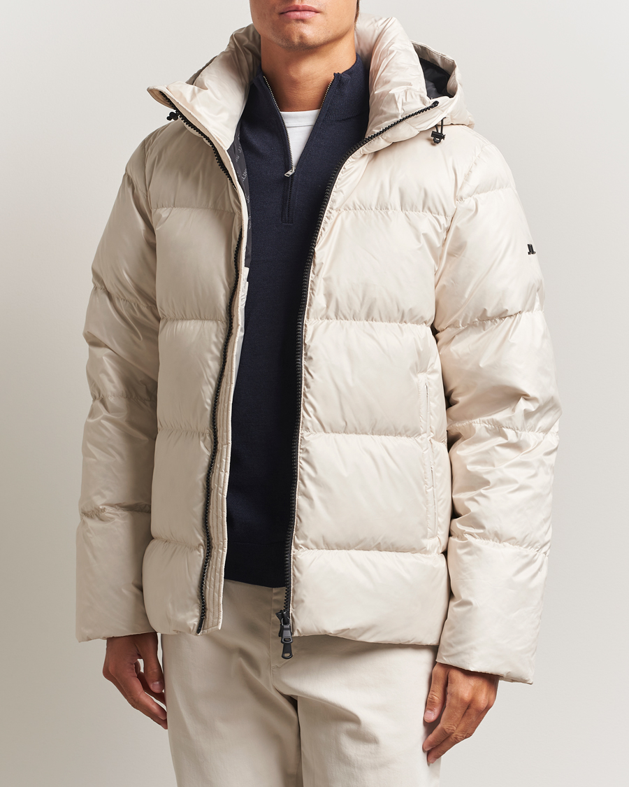 Uomini | Giacche | J.Lindeberg | Daryl Down Hooded Jacket Moonbeam