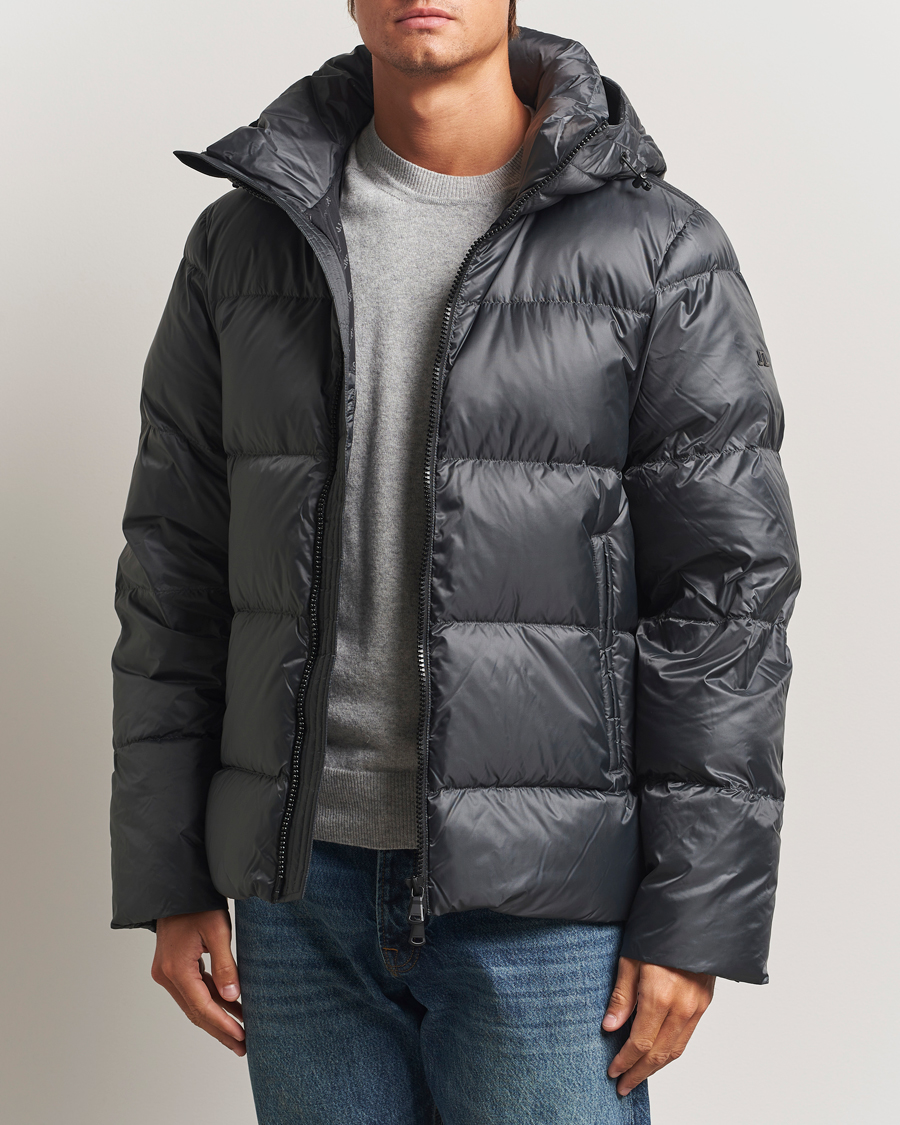 Uomini | Giacche | J.Lindeberg | Daryl Down Hooded Jacket Asphalt
