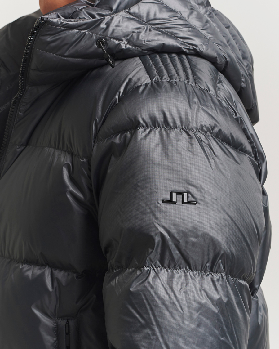 Uomini | Giacche | J.Lindeberg | Daryl Down Hooded Jacket Asphalt