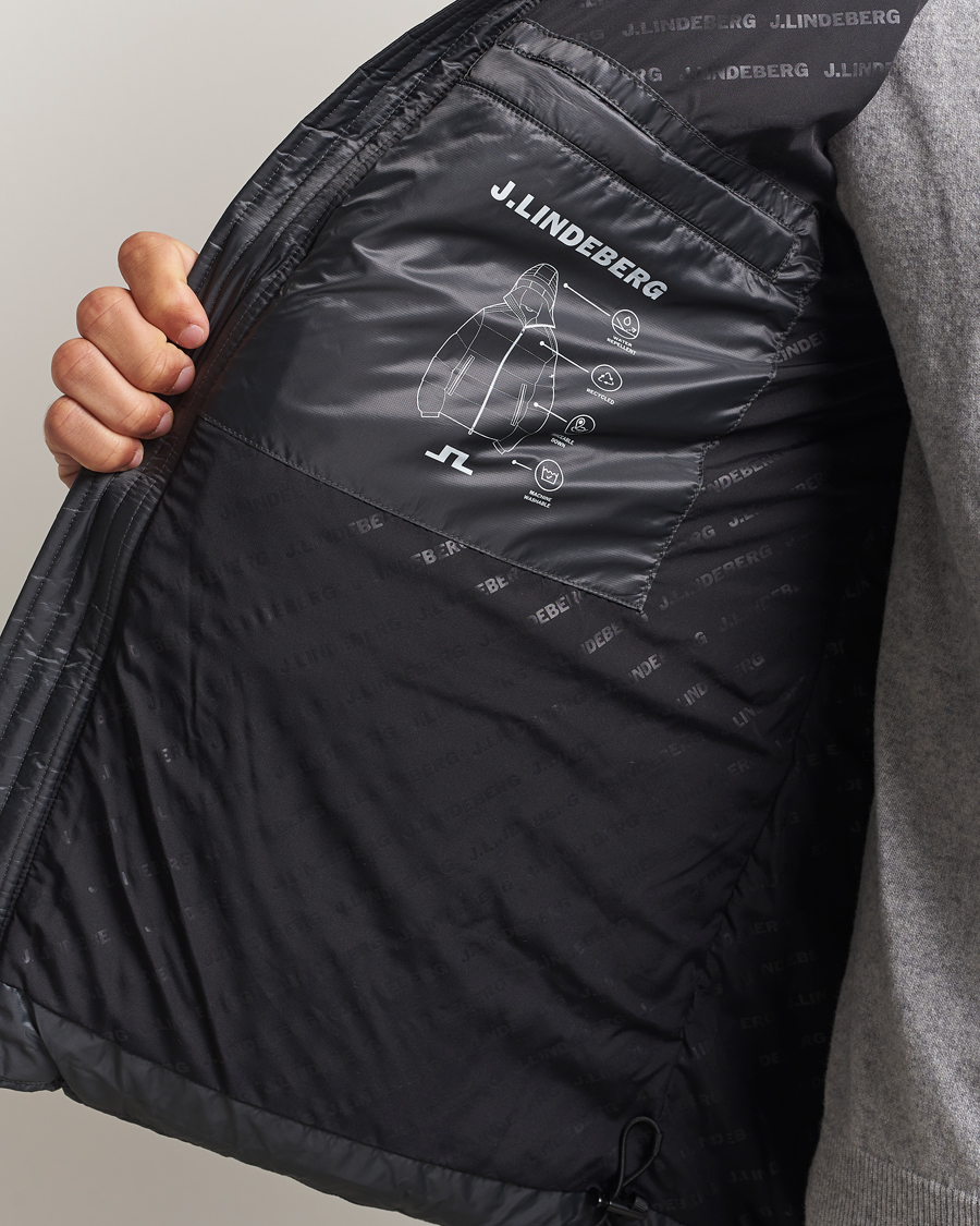 Uomini | Giacche | J.Lindeberg | Daryl Down Hooded Jacket Asphalt