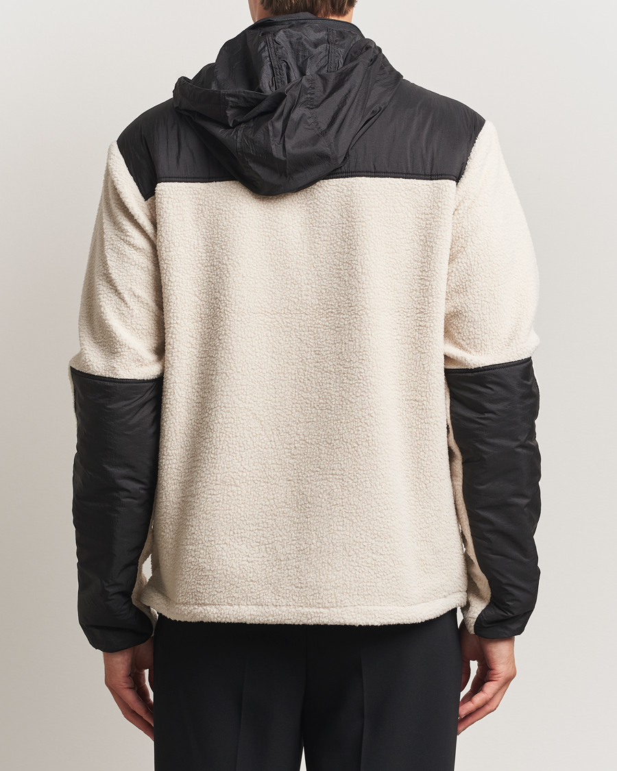 Uomini | Maglieria | J.Lindeberg | Provo Pile Hooded Full Zip Moonbeam
