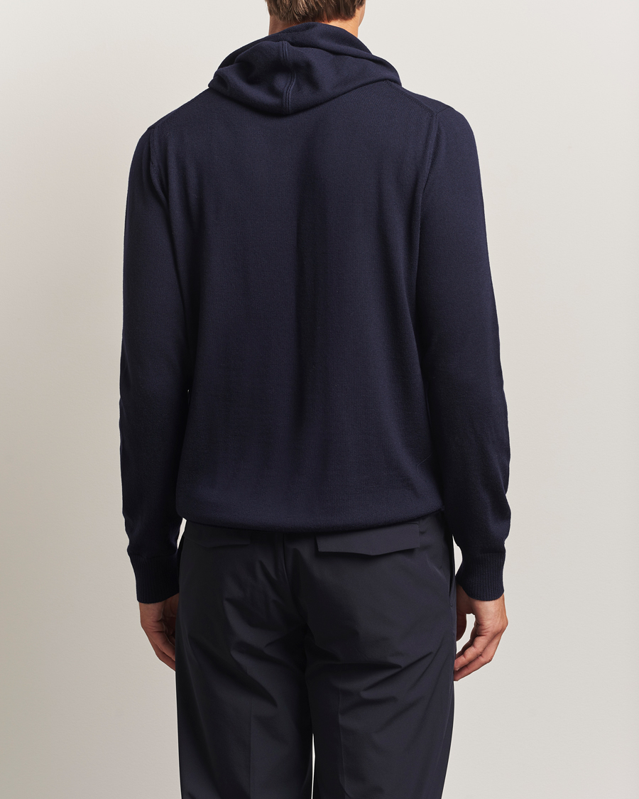 Uomini | Maglieria | J.Lindeberg | Karl Merino Hoodie Navy