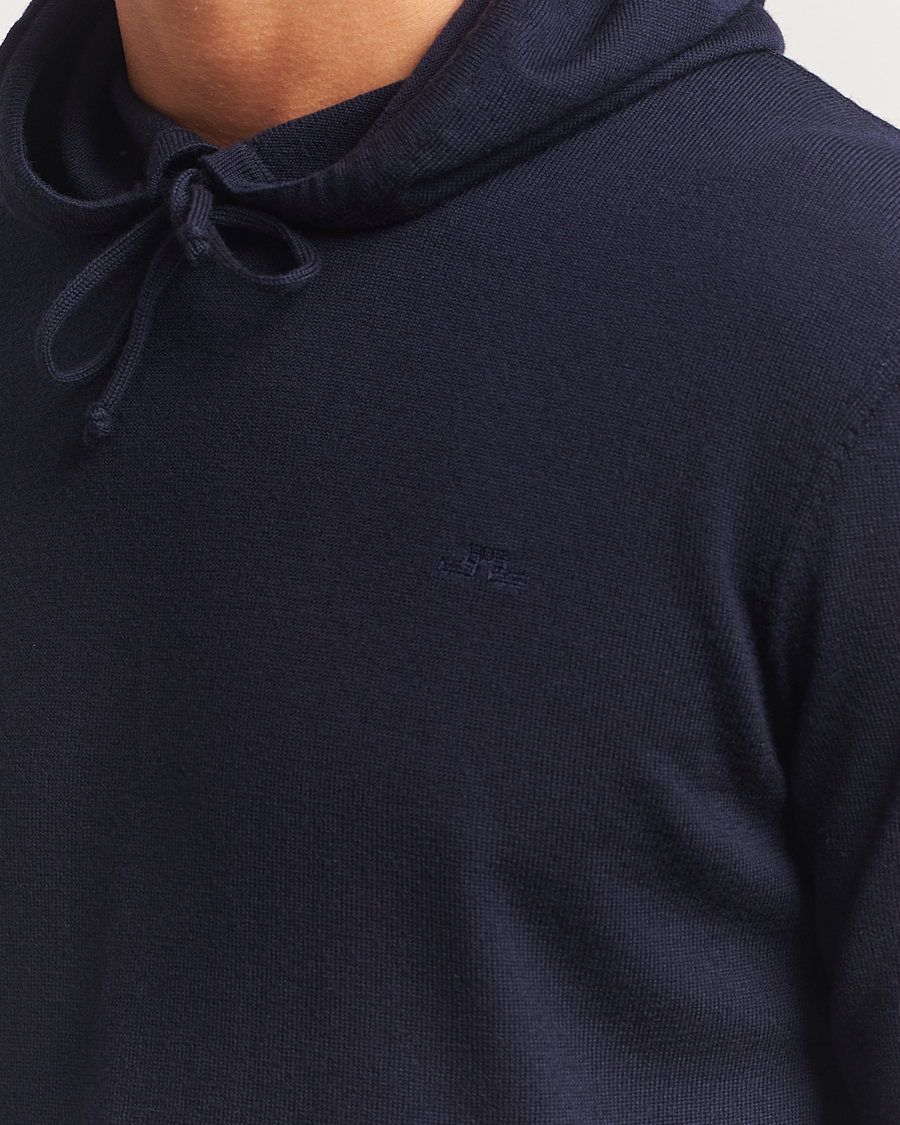 Uomini | Maglieria | J.Lindeberg | Karl Merino Hoodie Navy