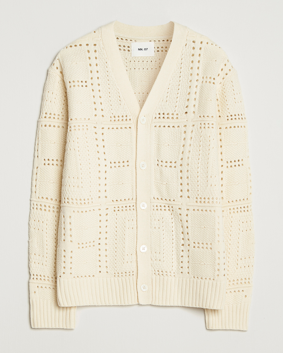 Uomini | Maglieria | NN07 | Tobias Knitted Cardigan Ivory