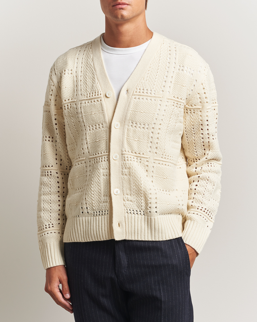 Uomini | Maglieria | NN07 | Tobias Knitted Cardigan Ivory