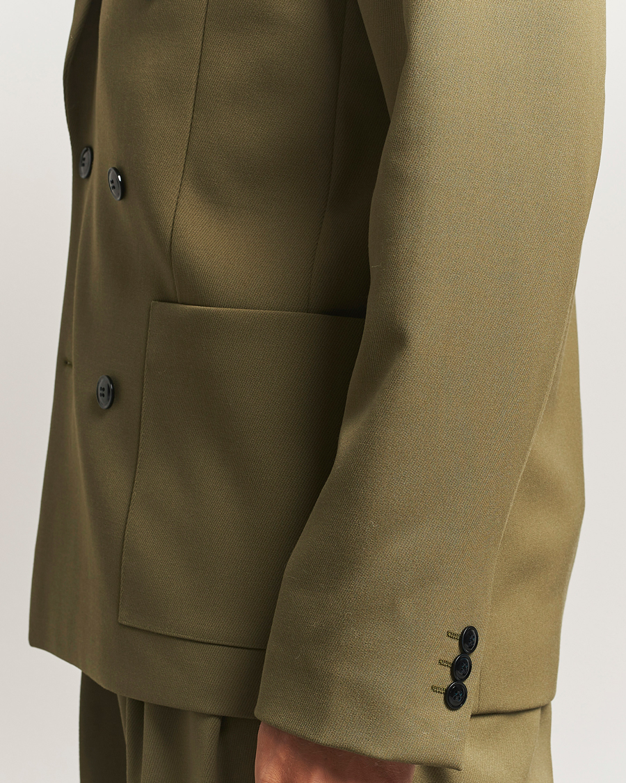 Uomini | Blazers | NN07 | Jordin Wool Double Breasted Blazer Firene Green