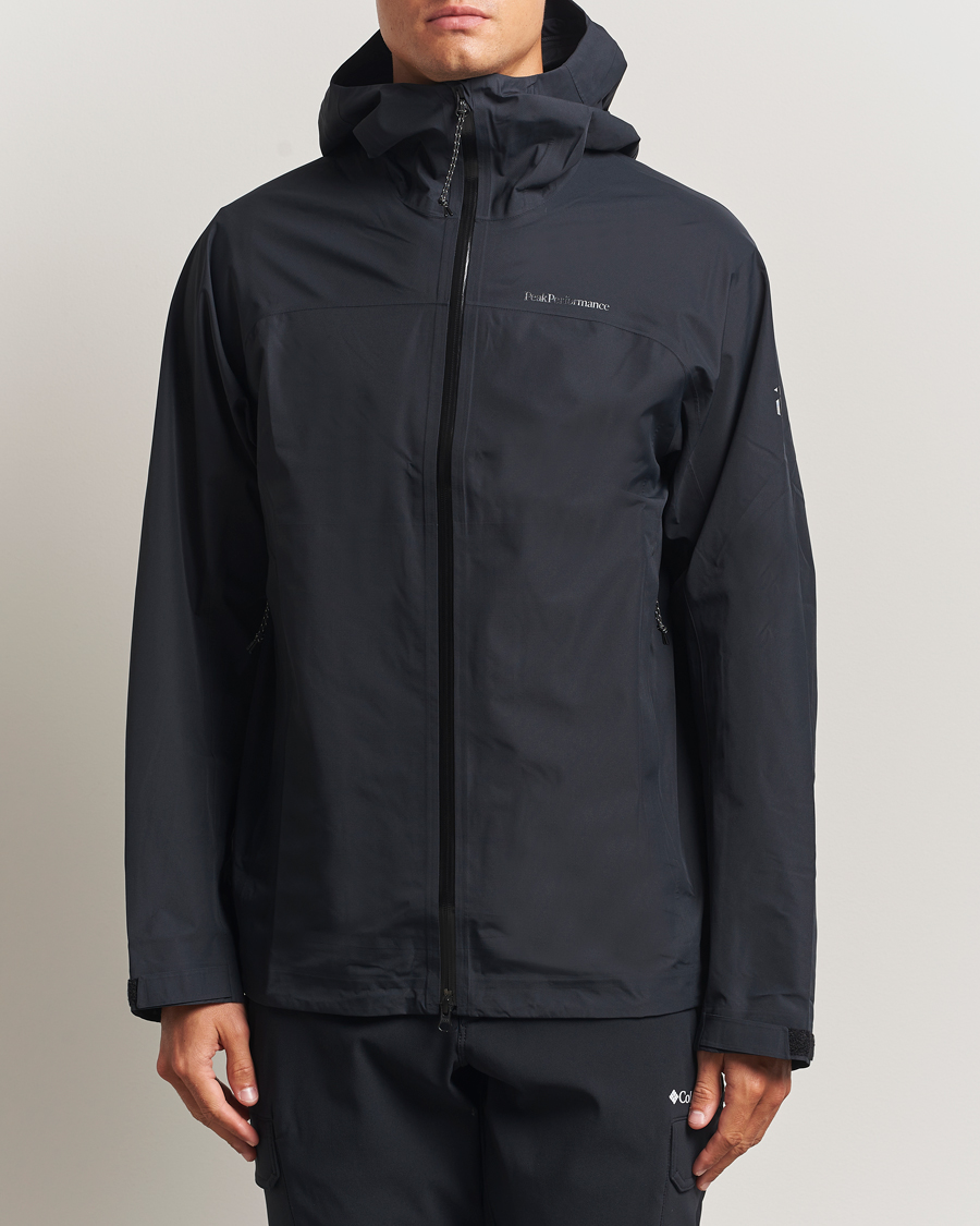 Uomini | Giacche | Peak Performance | Treeline Shell Hooded Jacket Black