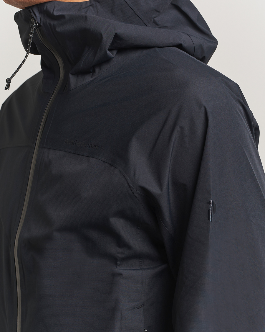 Uomini | Giacche | Peak Performance | Treeline Shell Hooded Jacket Black