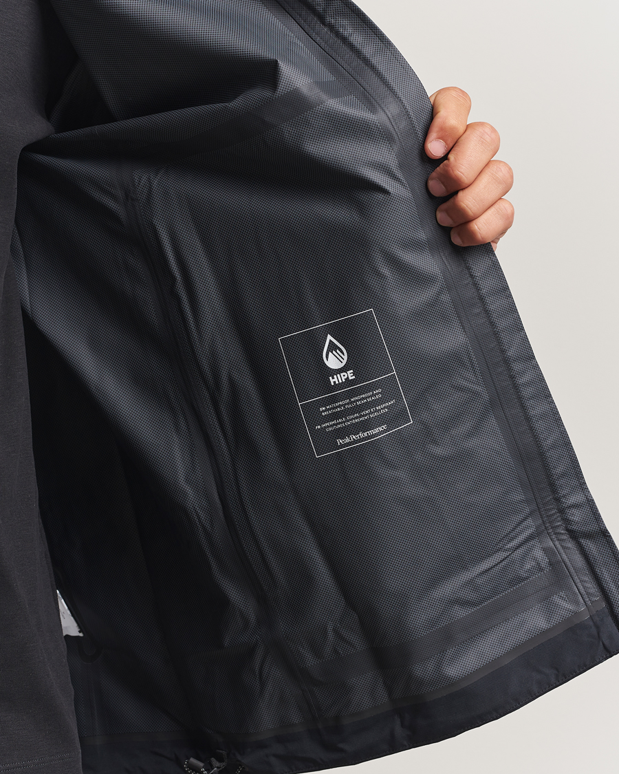 Uomini | Giacche | Peak Performance | Treeline Shell Hooded Jacket Black