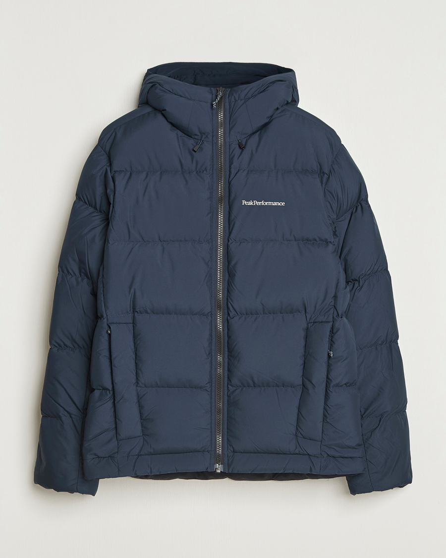 Uomini | Giacche | Peak Performance | Rivel Down Hooded Jacket Blue Shadow