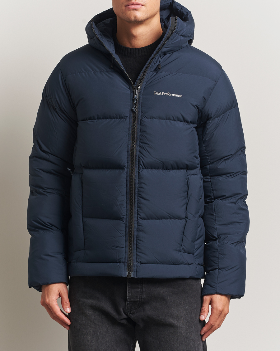 Uomini | Giacche | Peak Performance | Rivel Down Hooded Jacket Blue Shadow