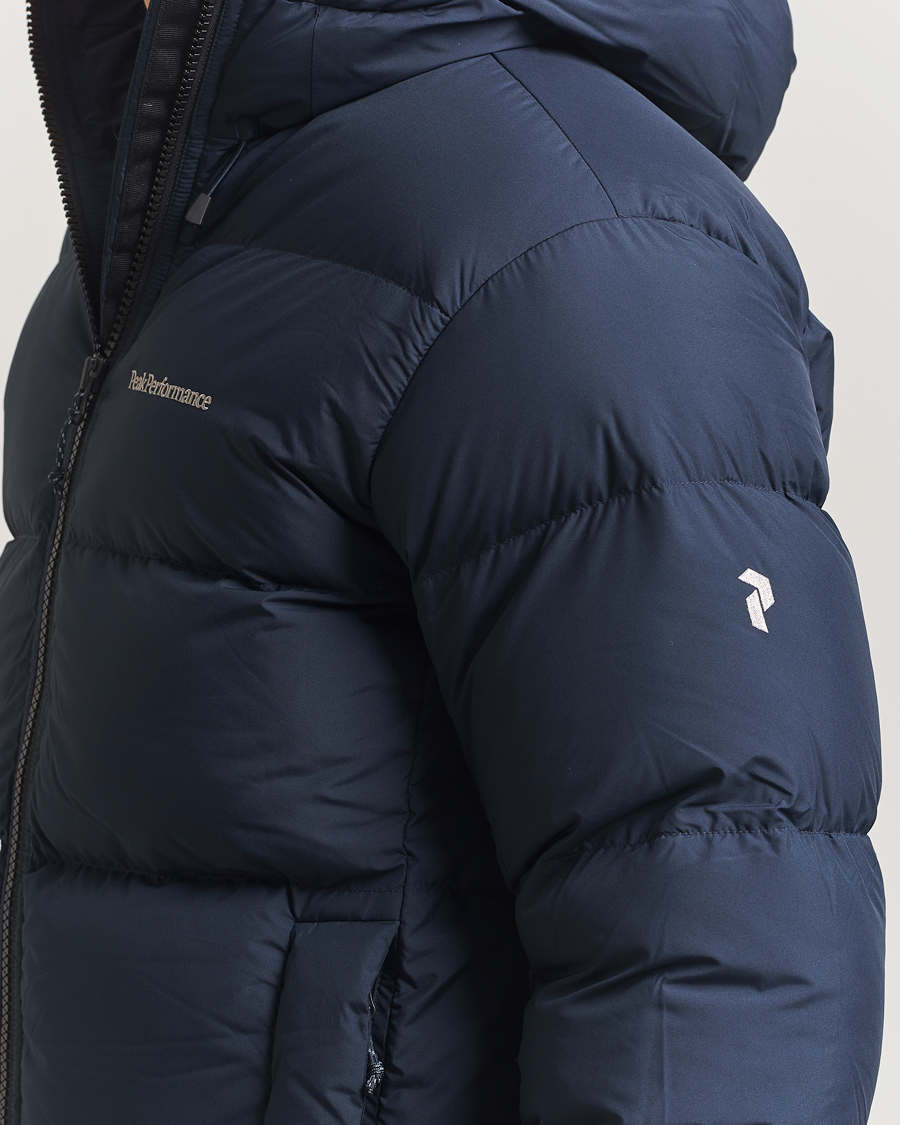 Uomini | Giacche | Peak Performance | Rivel Down Hooded Jacket Blue Shadow