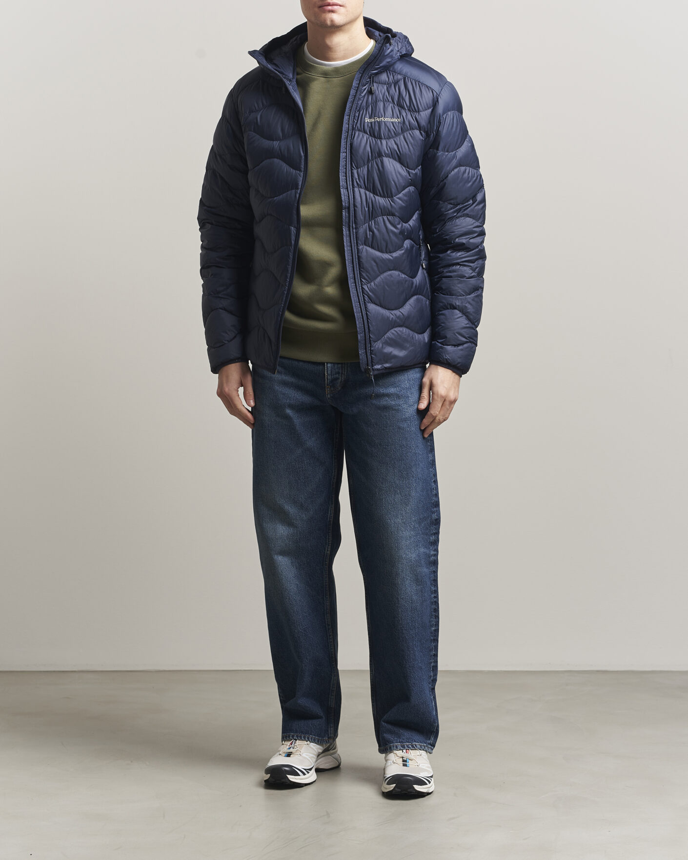 Uomini | Giacche | Peak Performance | Helium Down Hooded Jacket Blue Shadow