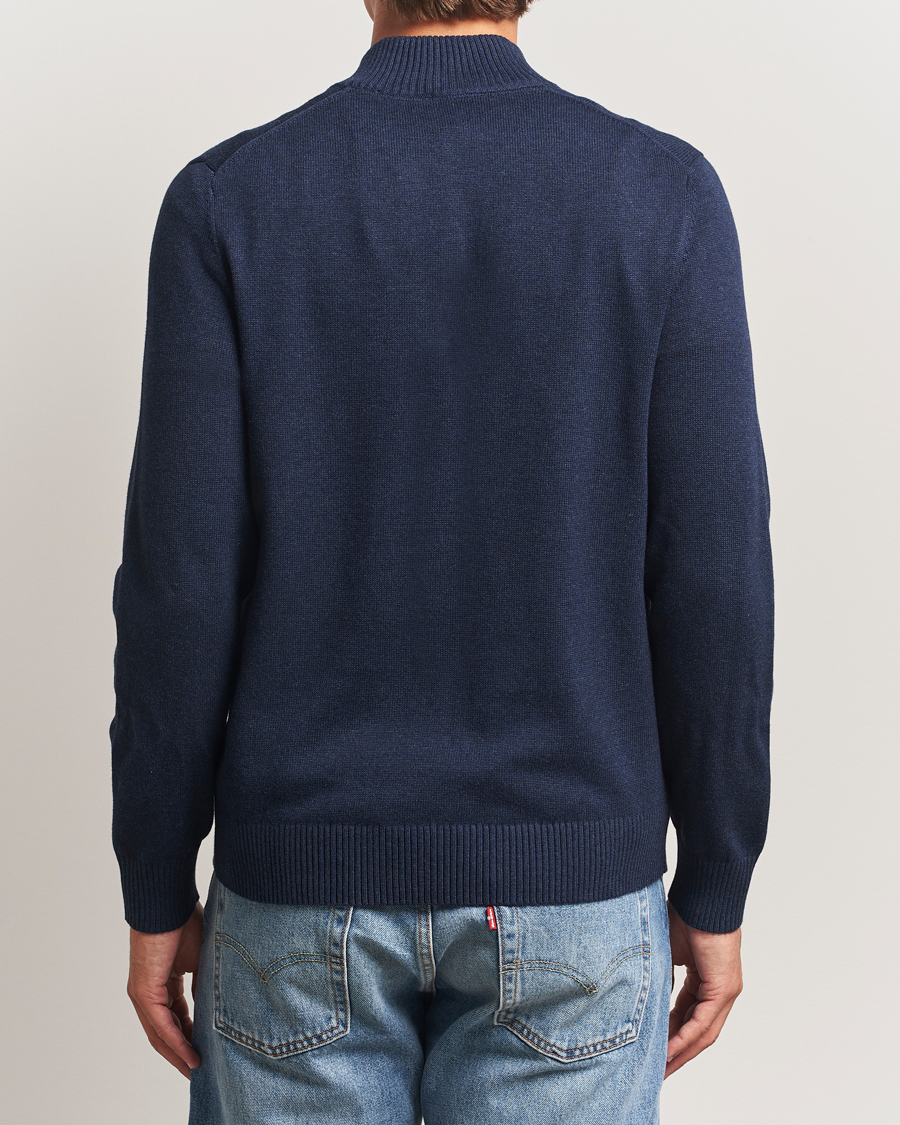 Uomini | Maglieria | Morris | Darmon Half Zip Blue