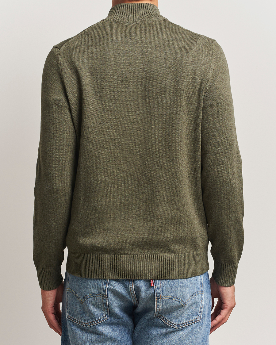 Uomini | Maglieria | Morris | Darmon Half Zip Olive