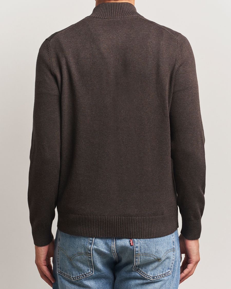 Uomini | Maglieria | Morris | Darmon Half Zip Brown