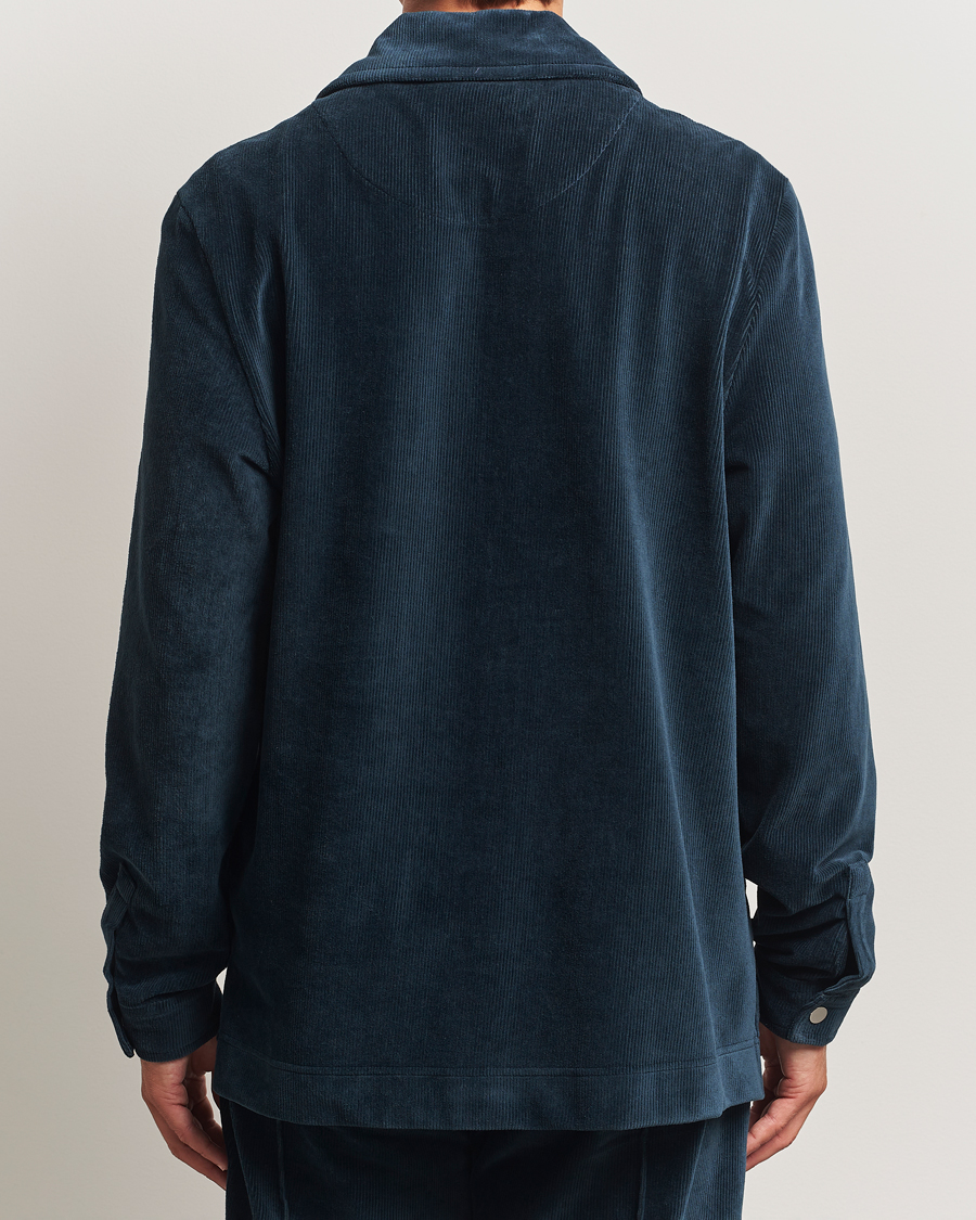 Uomini | Maglieria | OAS | Savvy Half Zip Dark Blue