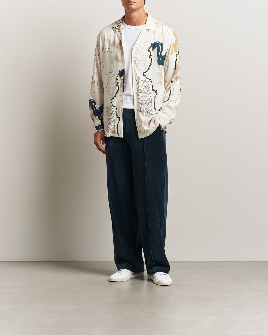 Uomini | Camicie | OAS | Brillo Viscose Shirt Beige