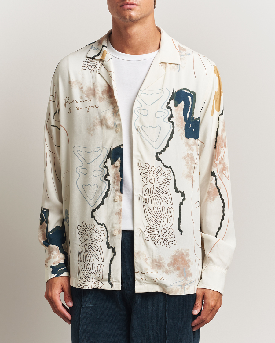 Uomini | Camicie | OAS | Brillo Viscose Shirt Beige