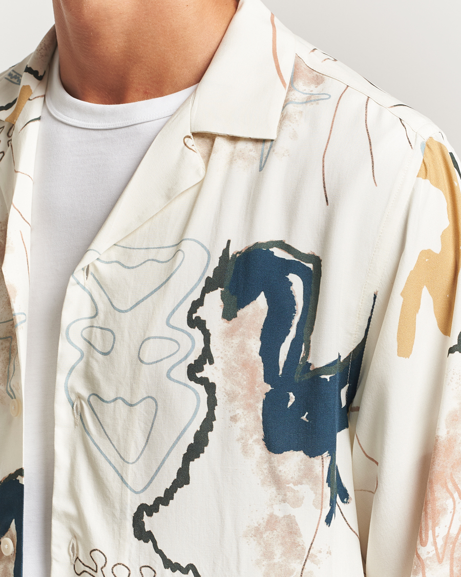 Uomini | Camicie | OAS | Brillo Viscose Shirt Beige