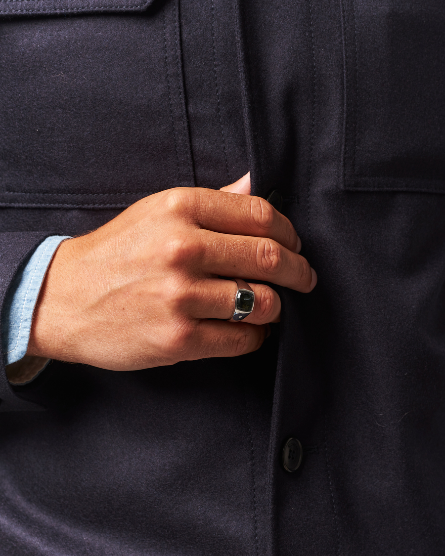 Uomini | Gioielli | Tom Wood | Kay Ring Black Larvikite