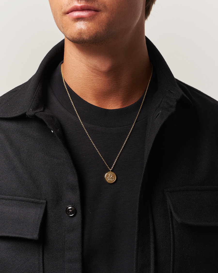 Uomini | Gioielli | Tom Wood | Coin Pendant Necklace Gold