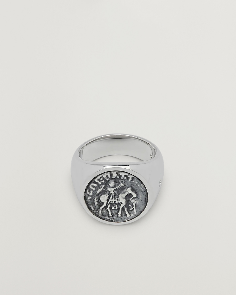 Uomini | Gioielli | Tom Wood | Coin Pinky Ring Silver