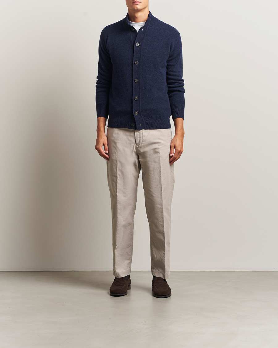 Uomini | Maglieria | Altea | Shetland Cardigan Navy