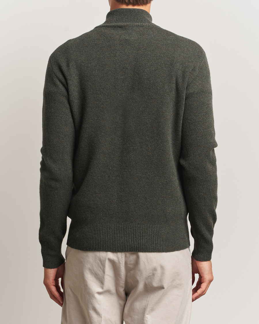 Uomini | Maglieria | Altea | Shetland Cardigan Dark Green