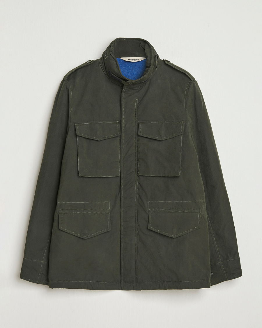 Uomini | Giacche | Aspesi | Minifield Cotton Field Jacket Military