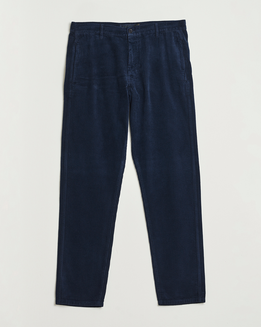 Uomini | Pantaloni | Aspesi | Corduroy Pants Navy