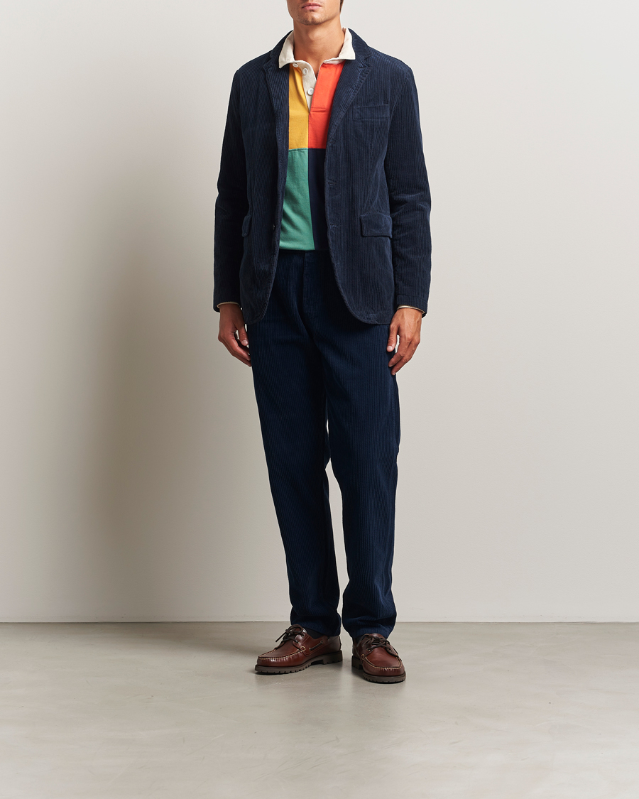 Uomini | Blazers | Aspesi | Corduroy Blazer Navy
