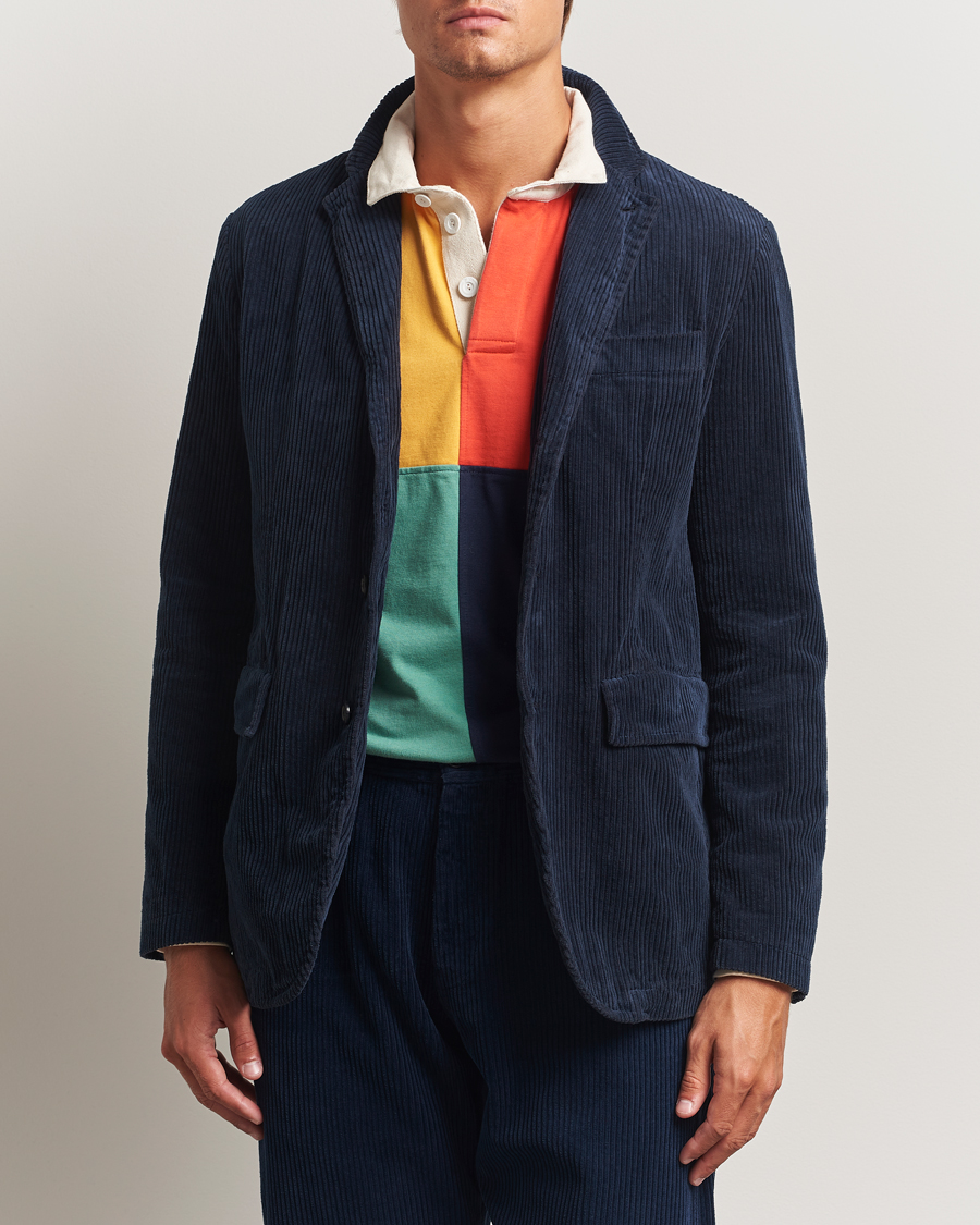Uomini | Blazers | Aspesi | Corduroy Blazer Navy