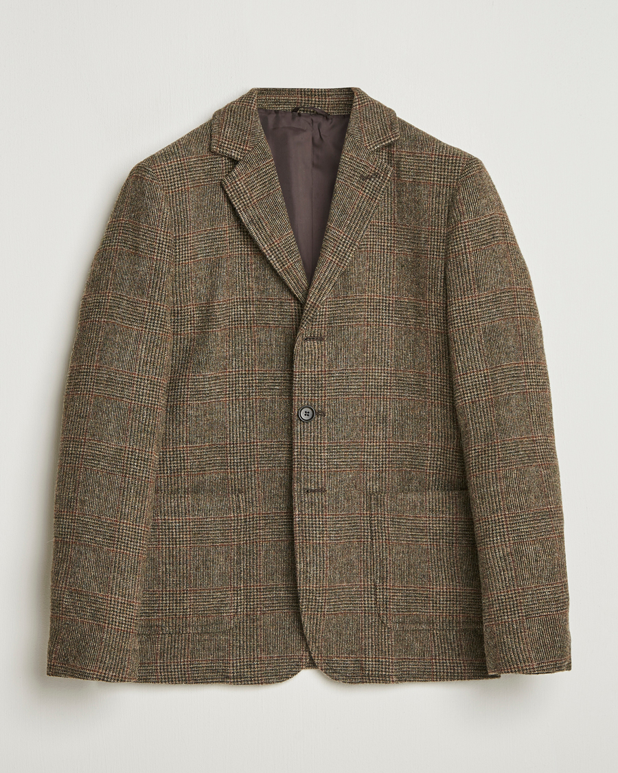 Uomini | Blazers | Aspesi | Harris Tweed Blazer Brown Check