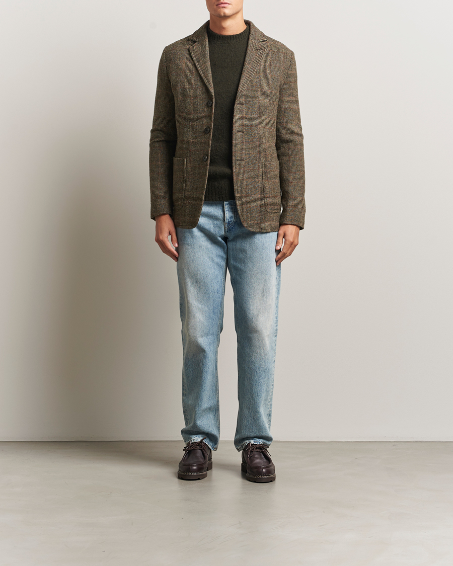 Uomini | Blazers | Aspesi | Harris Tweed Blazer Brown Check