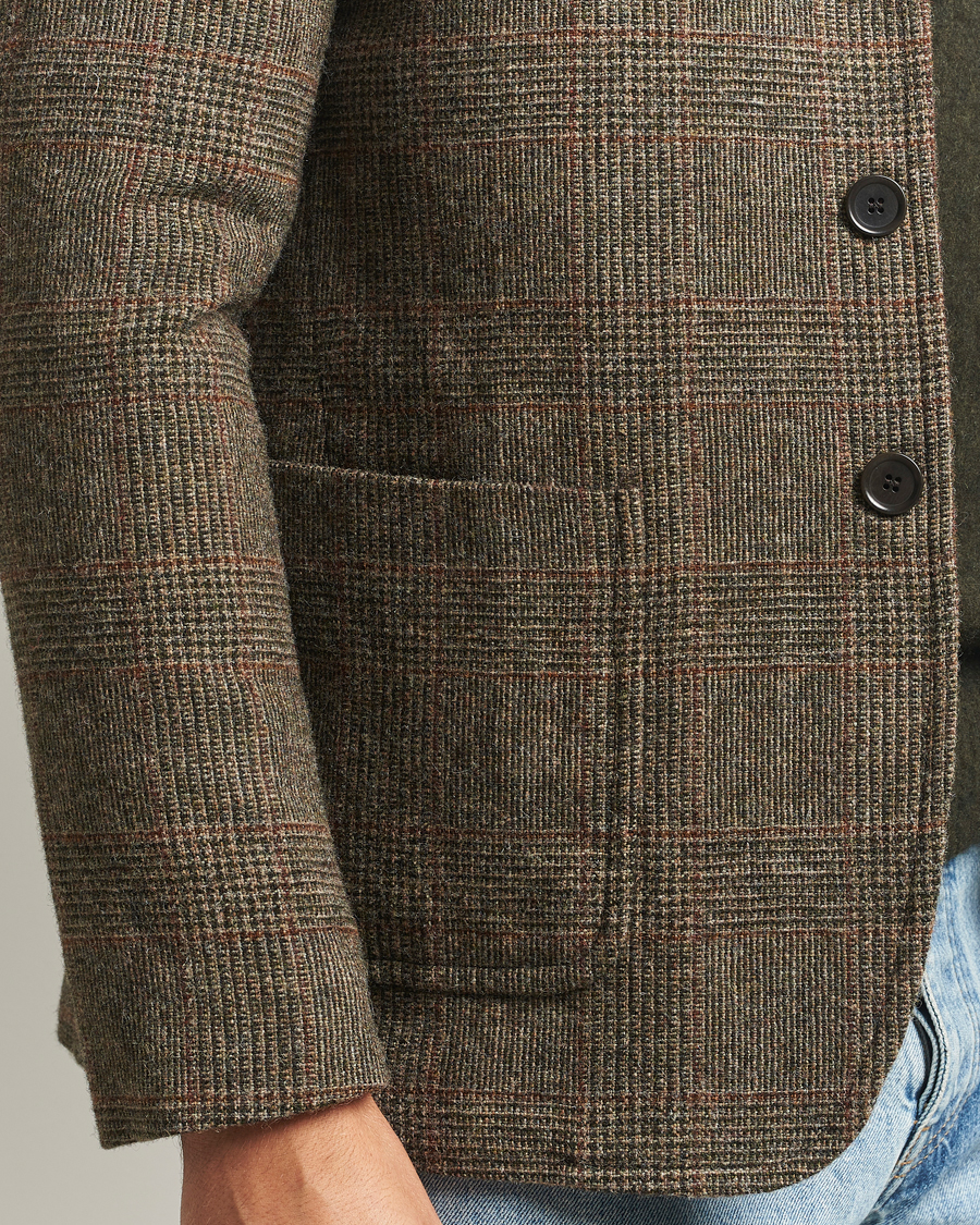 Uomini | Blazers | Aspesi | Harris Tweed Blazer Brown Check