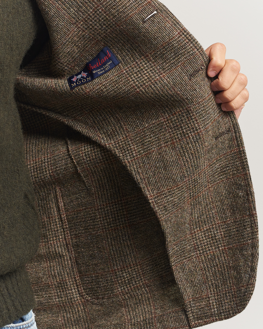 Uomini | Blazers | Aspesi | Harris Tweed Blazer Brown Check